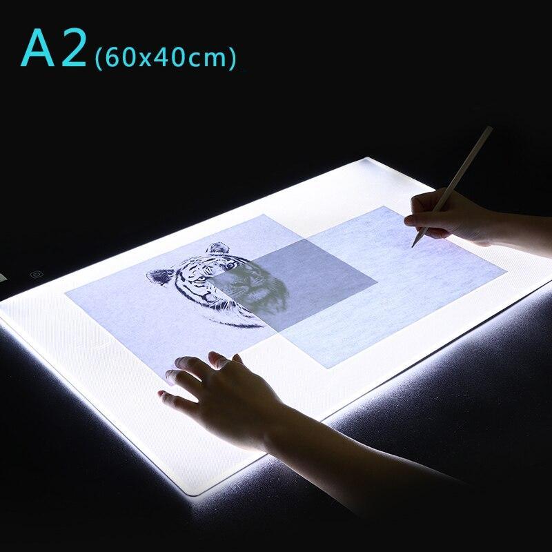 Table Lumineuse LED Portable Rechargeable - 35x26 Cm, Luminosité Réglable, 3 Températures De Couleur - Pour Diamant Painting, Dessin, Calque